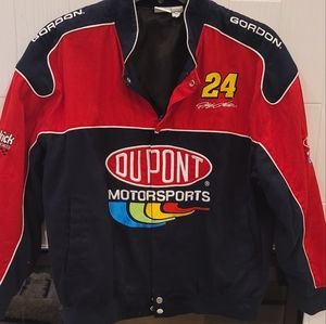 Vintage Winners Circle Jeff Gordon Dupont NASCAR Jacket Coat Size XL